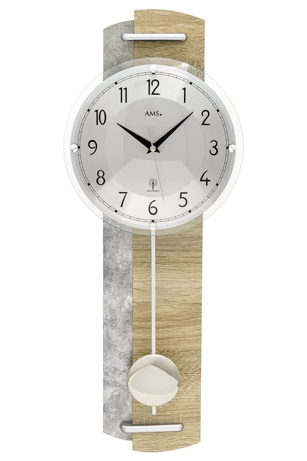 Wandklok met slinger 5333