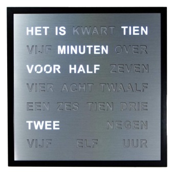 Woordklok Nederlands 1275NL