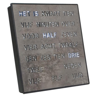 Woordklok Nederlands 1247NL