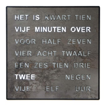 Woordklok Nederlands 1247NL