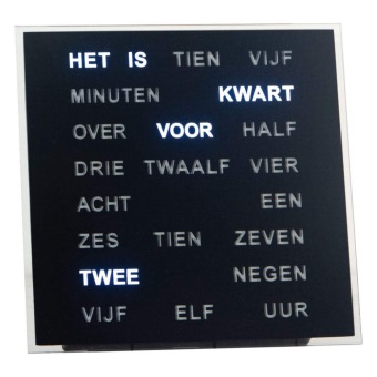 Woordklok Nederlands 1232NL