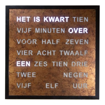 Woordklok Nederlands 1273NL