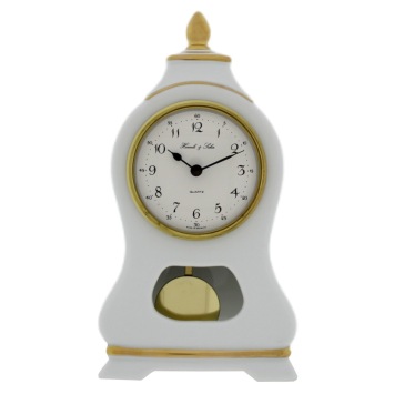 Porseleinen tafelklok met slinger 22570-002200