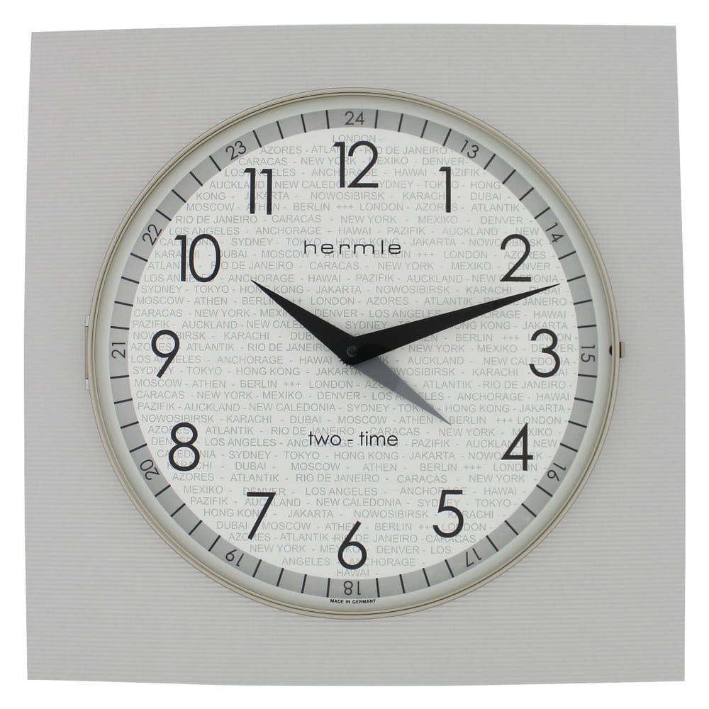 Wandklok wereldsteden 30525-002100