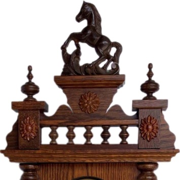 Paardjes klok regulateur 150-2144