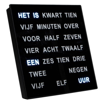 Woordklok Nederlands 1235NL