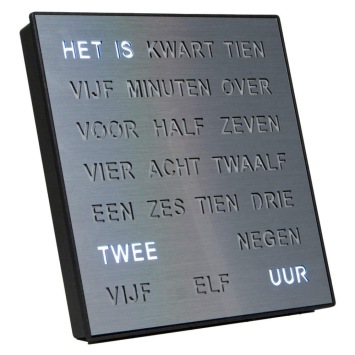 Woordklok Nederlands 1245NL