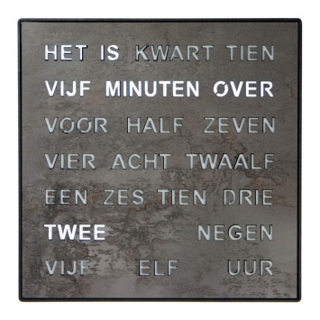 Woordklok Nederlands 1247NL