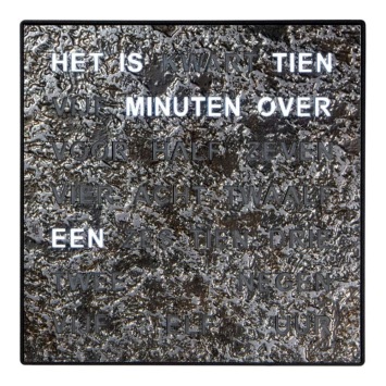 Woordklok Nederlands grafiet 1239NL