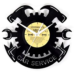 lp vinyl wandklok garage - car service 601-3239