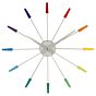 Plug-in wandklok multicolor NE2610DI